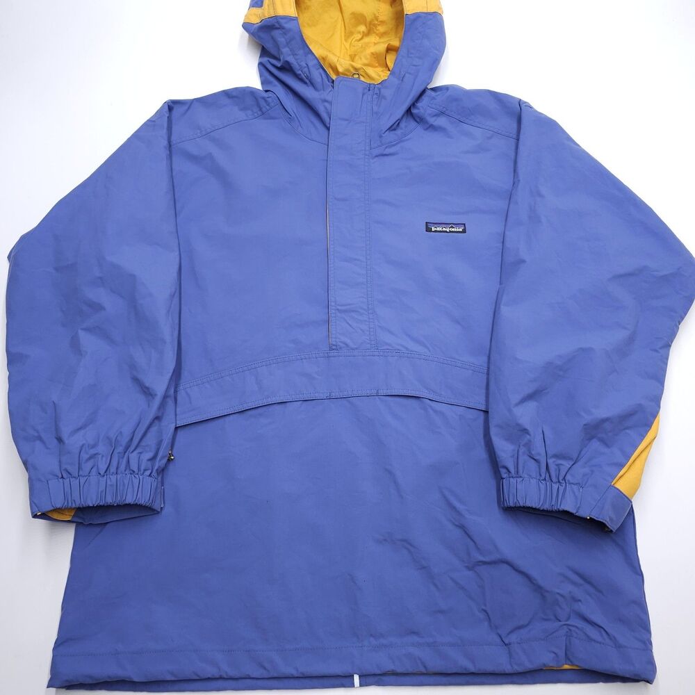 Vintage 90s Patagonia Anorak Pullover Windbreaker Jacket Kids Size 12 Unisex 97